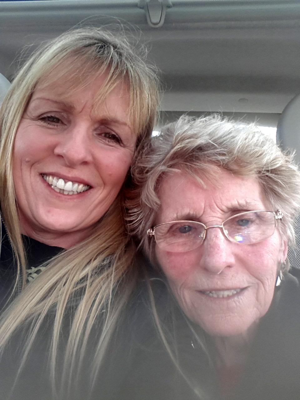 Sharon Dollery and Mum Hilda Tarrant