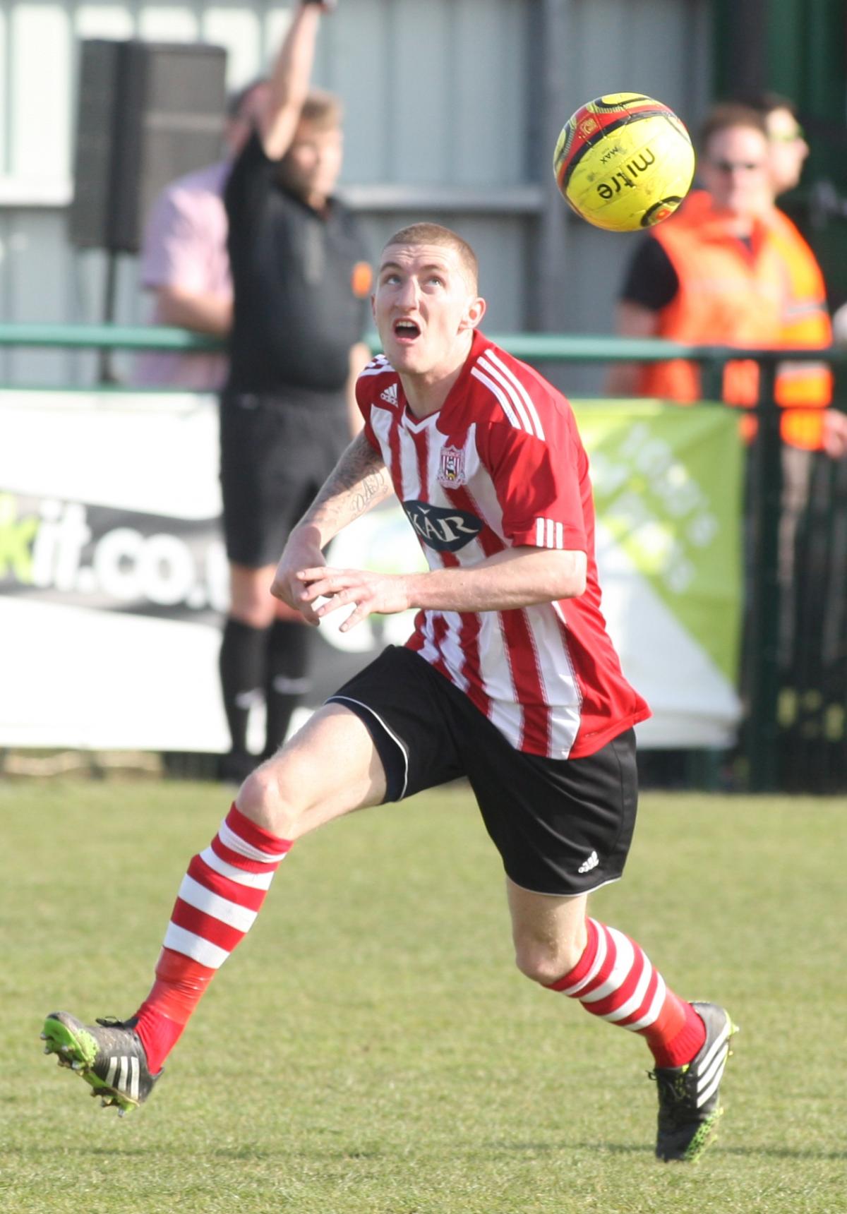 Sholing v Eastbourne in the first leg of the FA Vase semi-final