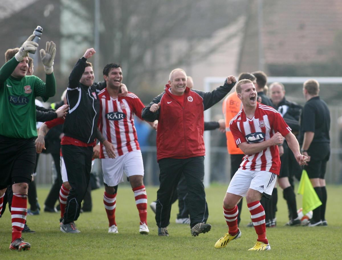 Eastbourne v Sholing in the second leg of the FA Vase Semi Final
