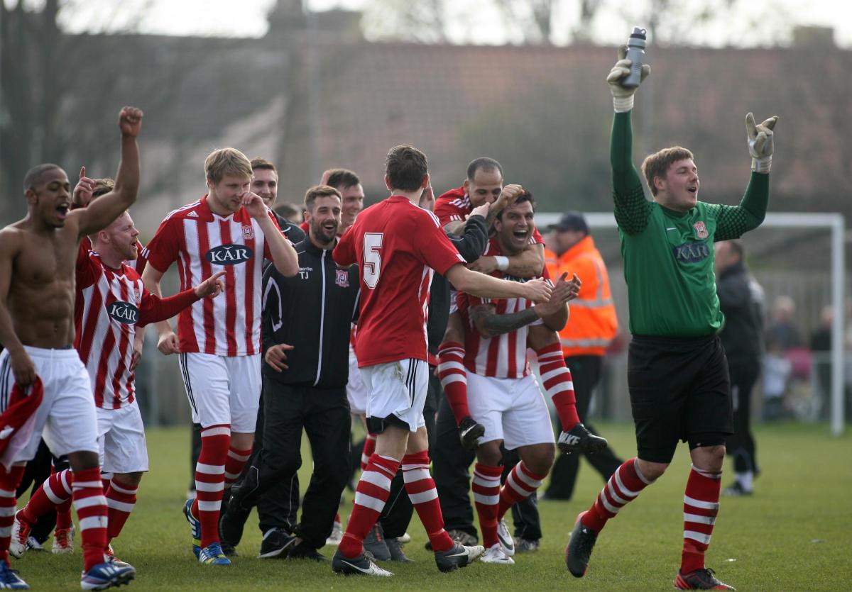 Eastbourne v Sholing in the second leg of the FA Vase Semi Final