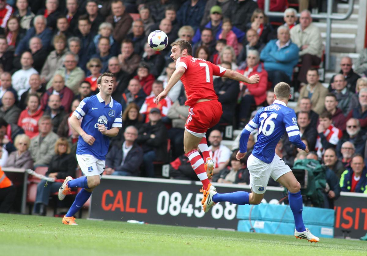 Picture from the Saints v Everton clash at St Mary's Stadium. The unauthorised downloading, editing, copying, or distribution of this image is strictly prohibited.