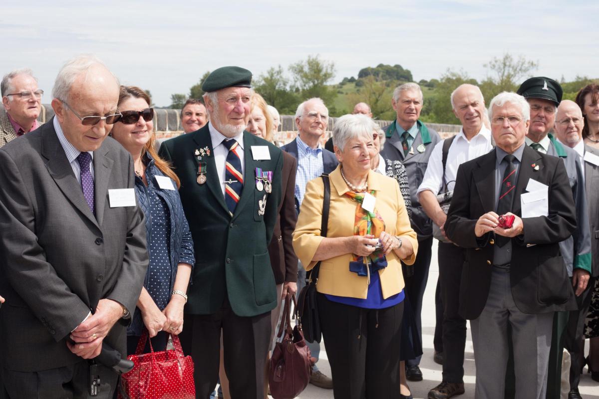 Veterans from around the world were in attendance for the unveiling of a commemorative plague  on Hockley Railway Viaduct in Winchester. D-Day Commemorations in Hampshire.