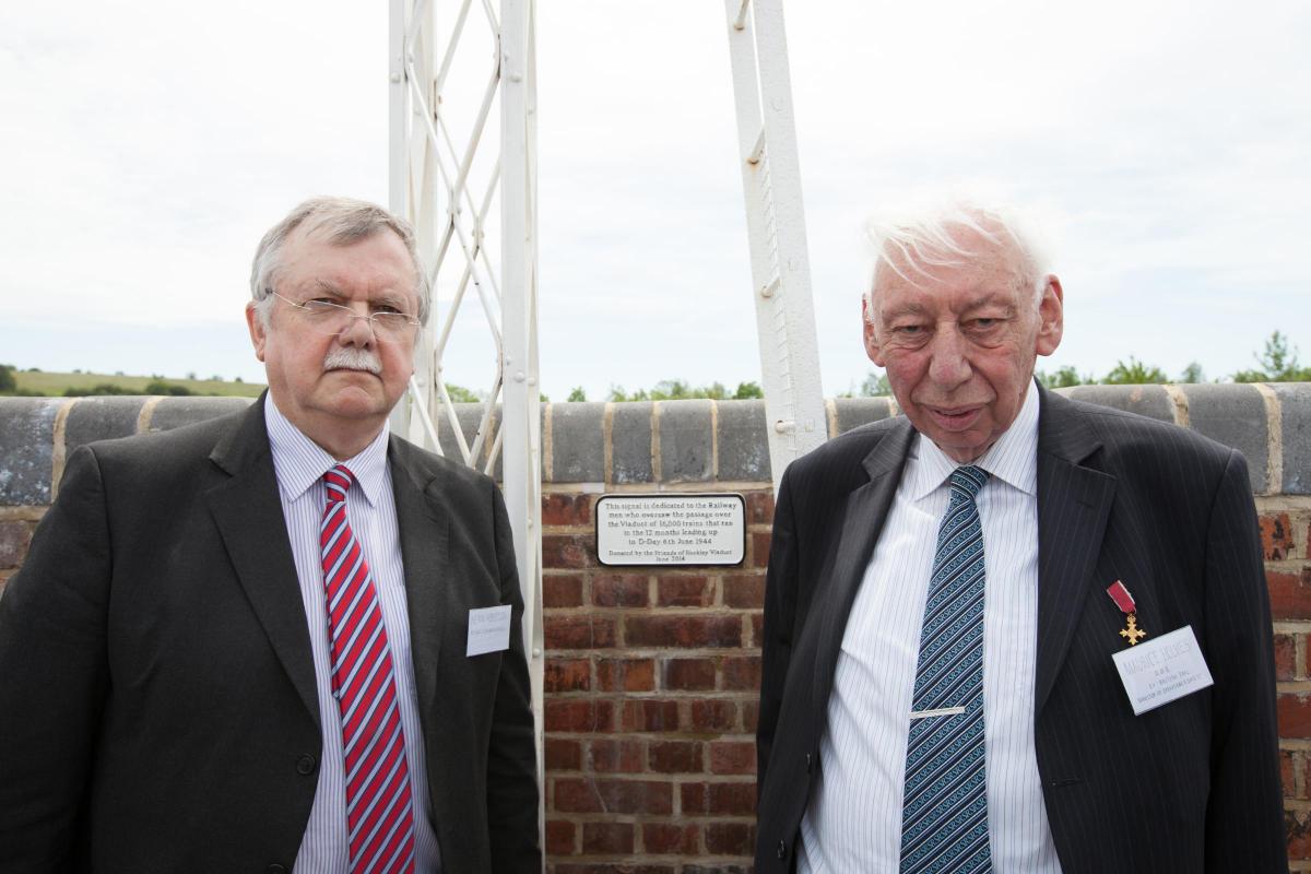 Veterans from around the world were in attendance for the unveiling of a commemorative plague  on Hockley Railway Viaduct in Winchester. D-Day Commemorations in Hampshire.