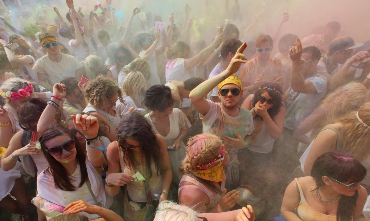 Picture from the Holi One Music Festival 2014.