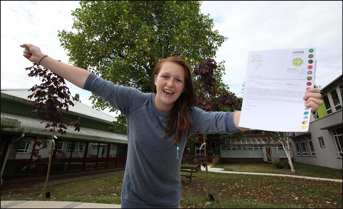 Totton - A-Level Results - August 14, 2014.