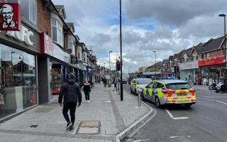 A stock image of police on Portswood Road