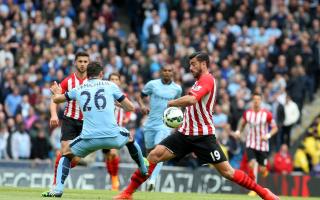 Graziano Pelle in action at Manchester City