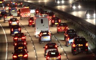 Motorway shut following rush hour smash