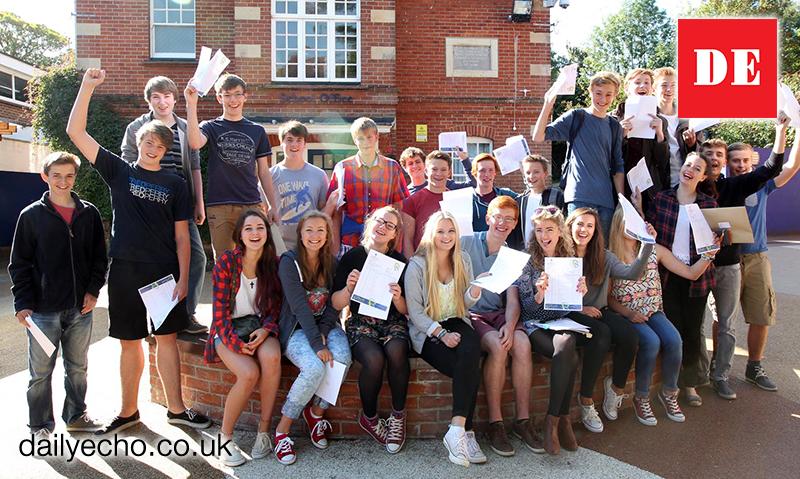 Perins School. Pictures of GCSE results 2014