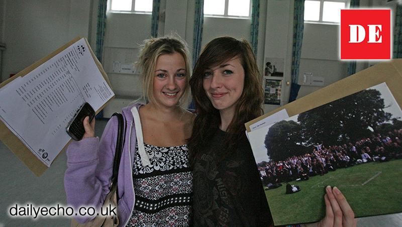 Testwood Sports College. Pictures of GCSE results 2014