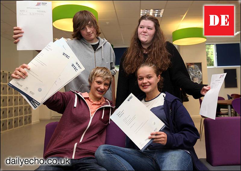 Inspire Academy. Pictures of GCSE results 2014