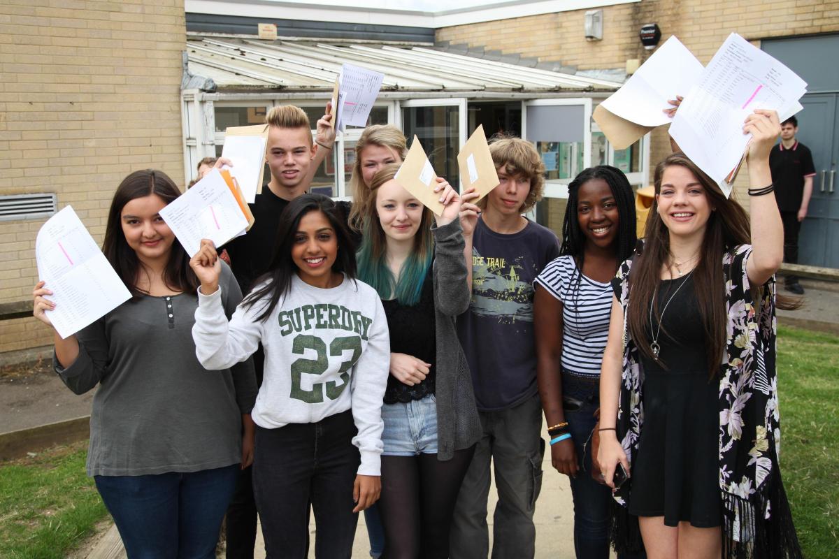 Toynbee School. Pictures of GCSE results 2014