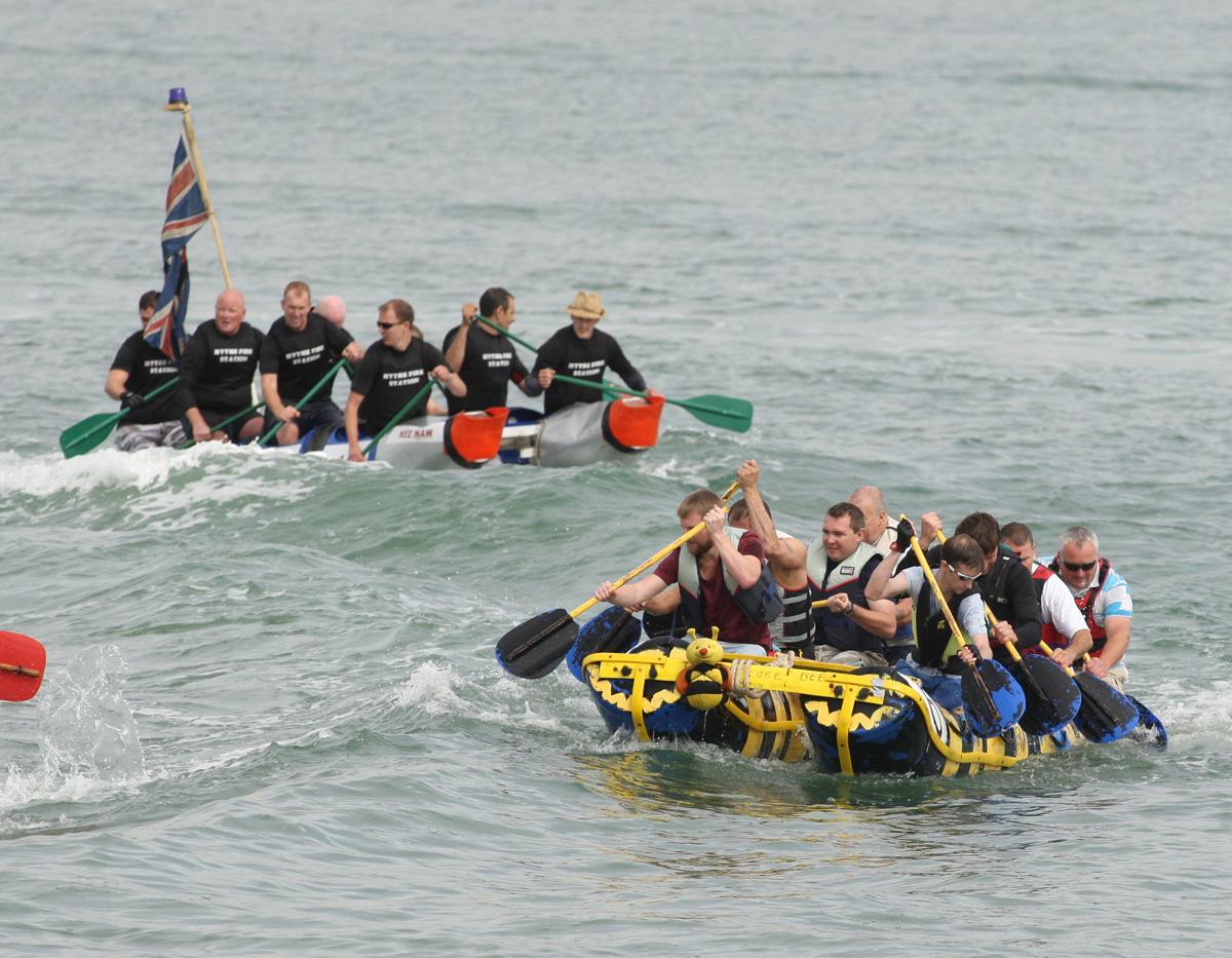 Photos from this year's Great Waterside Raft Race in Hythe Marina