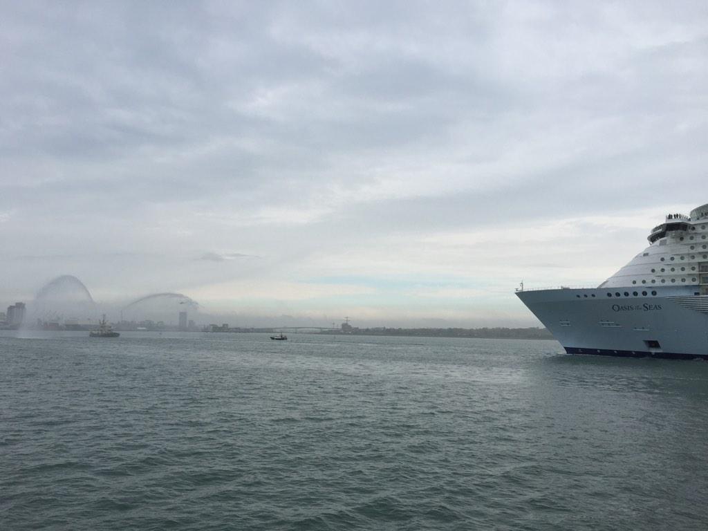 Oasis of the Seas visits Southampton. Picture from ABP