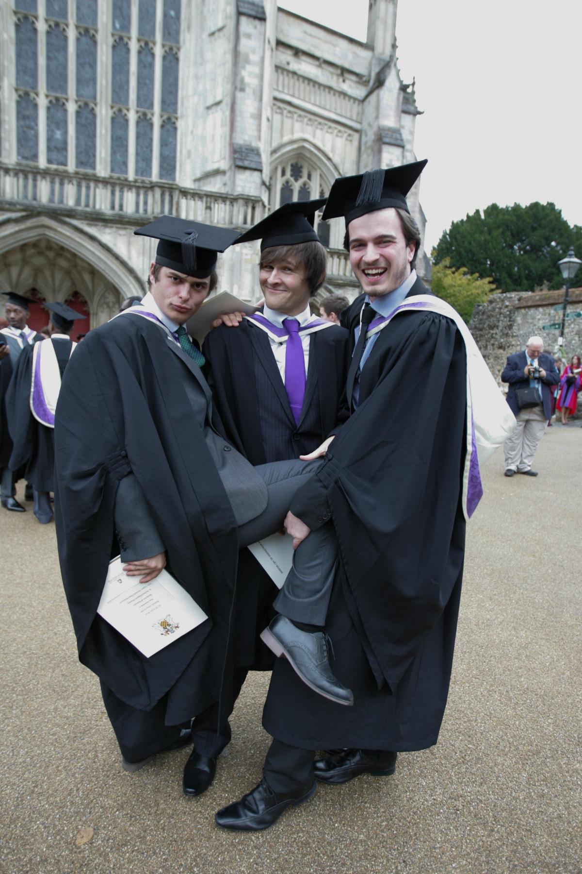 Graduation day for University of Winchester.