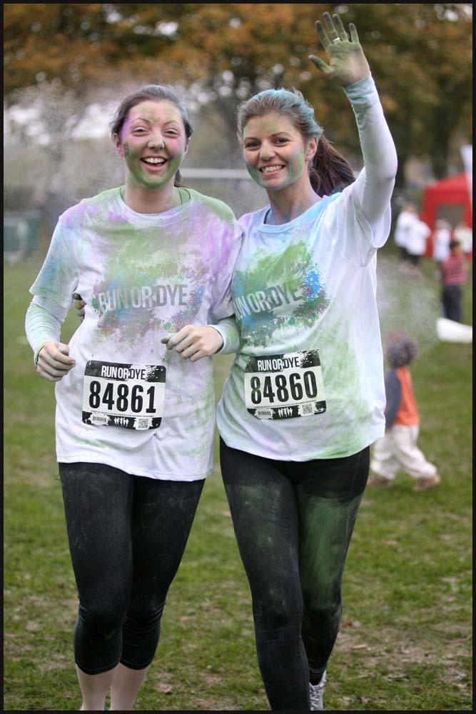 Images from the Run or Dye event at Southampton Sports Centre