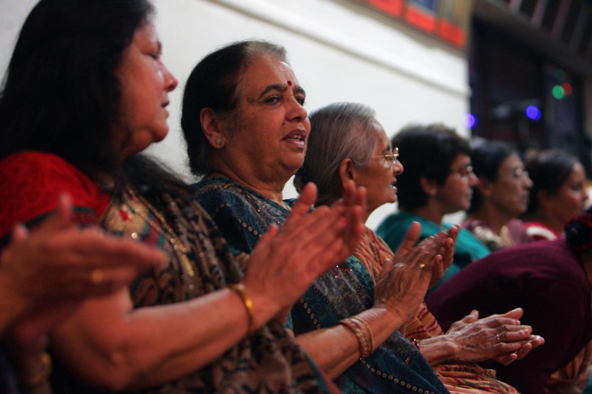 Picture from the Diwali celebrations at the Vedic Society Temple