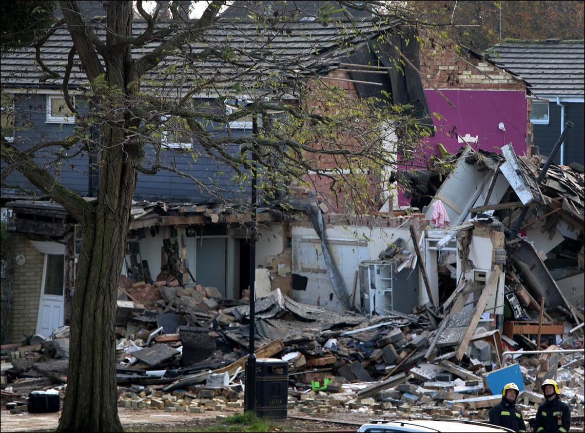 The aftermath of a gas explosion in Howard's Grove in Southampton