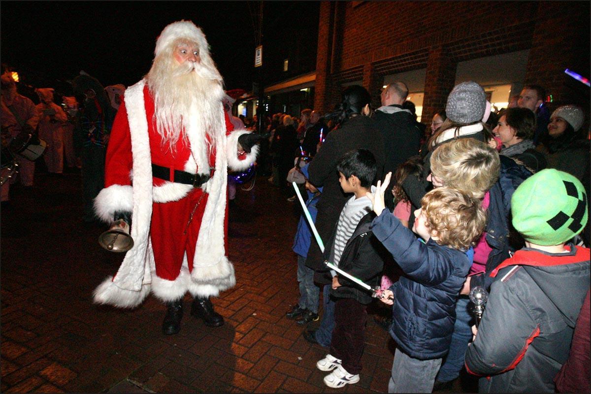 Romsey and Eastleigh switch on their Christmas lights and celebrate the start of the festive period.