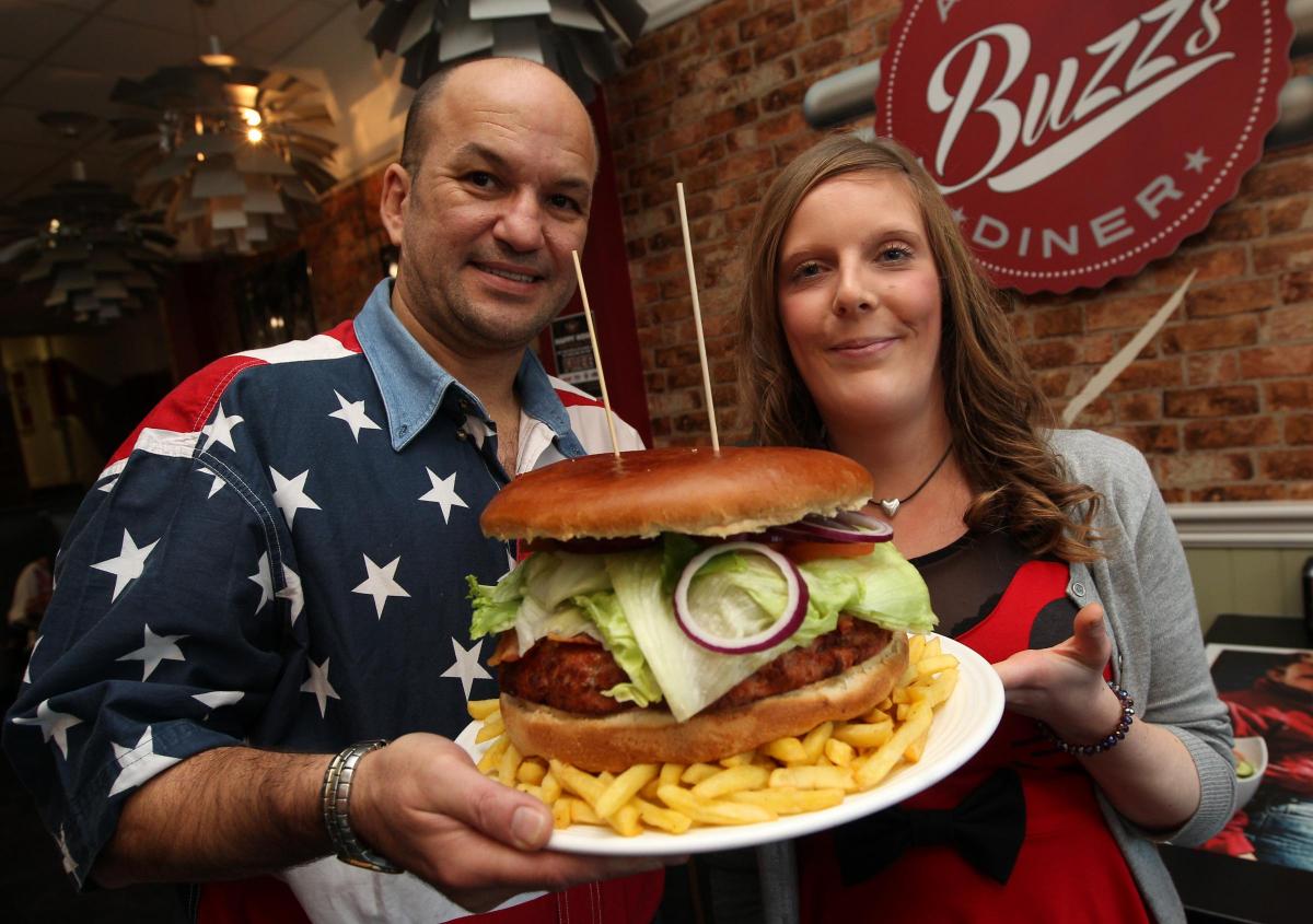 Emma Dalton takes on an eating challenge. Memories of Buzz's Diner in Southampton