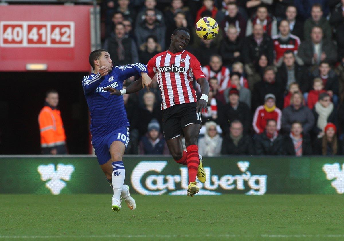 Pictures from the Barclay's Premier League match between Saints and Chelsea at St Mary's Stadium. The unauthorised downloading, editing, copying or distribution of this image is strictly prohibited.