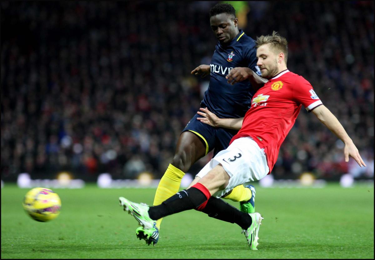Pictures from the Barclays Premier League clash between Manchester United v Saints at Old Trafford. The unauthorised downloading, editing, copying, or distribution of this image is strictly prohibited.