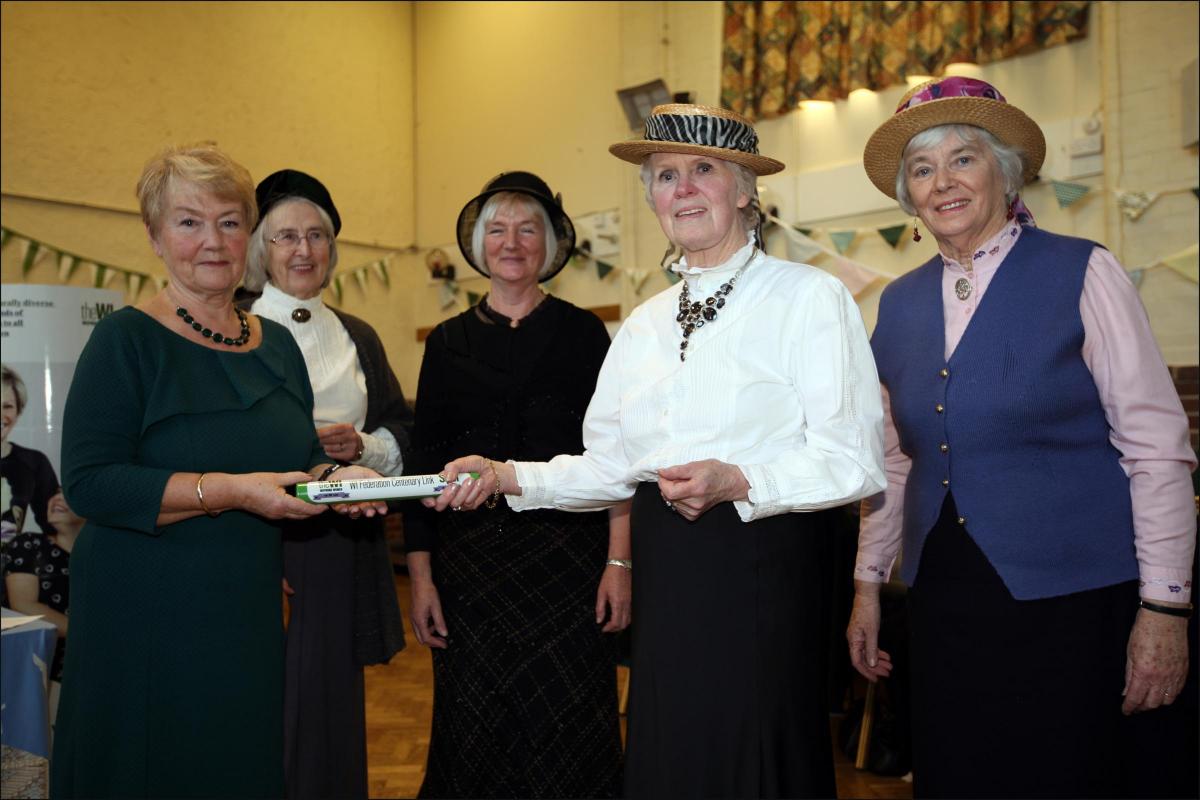 Pictures from the WI Centenary Baton events. The Haven Group in Titchfield.