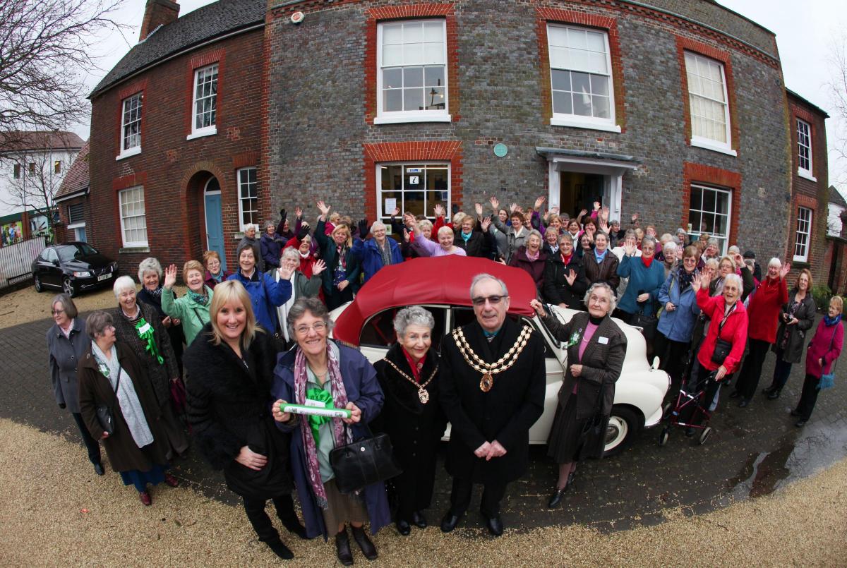 Pictures from the WI Centenary Baton events. The Farefield Group at Westbury Manor Museum in Fareham.