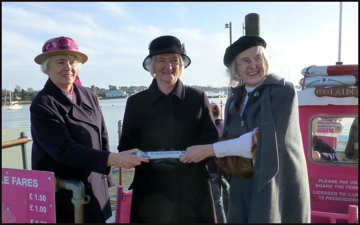 Pictures from the WI Centenary Baton events. Hamble River