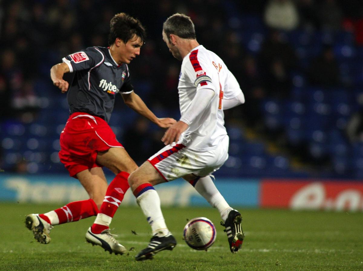 Jack Cork in action against Crystal Palace in 2008.