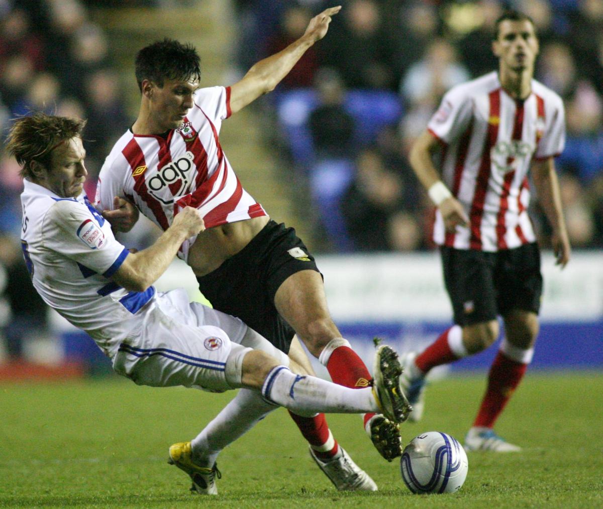 Jack Cork in action against eventual league winners Reading.