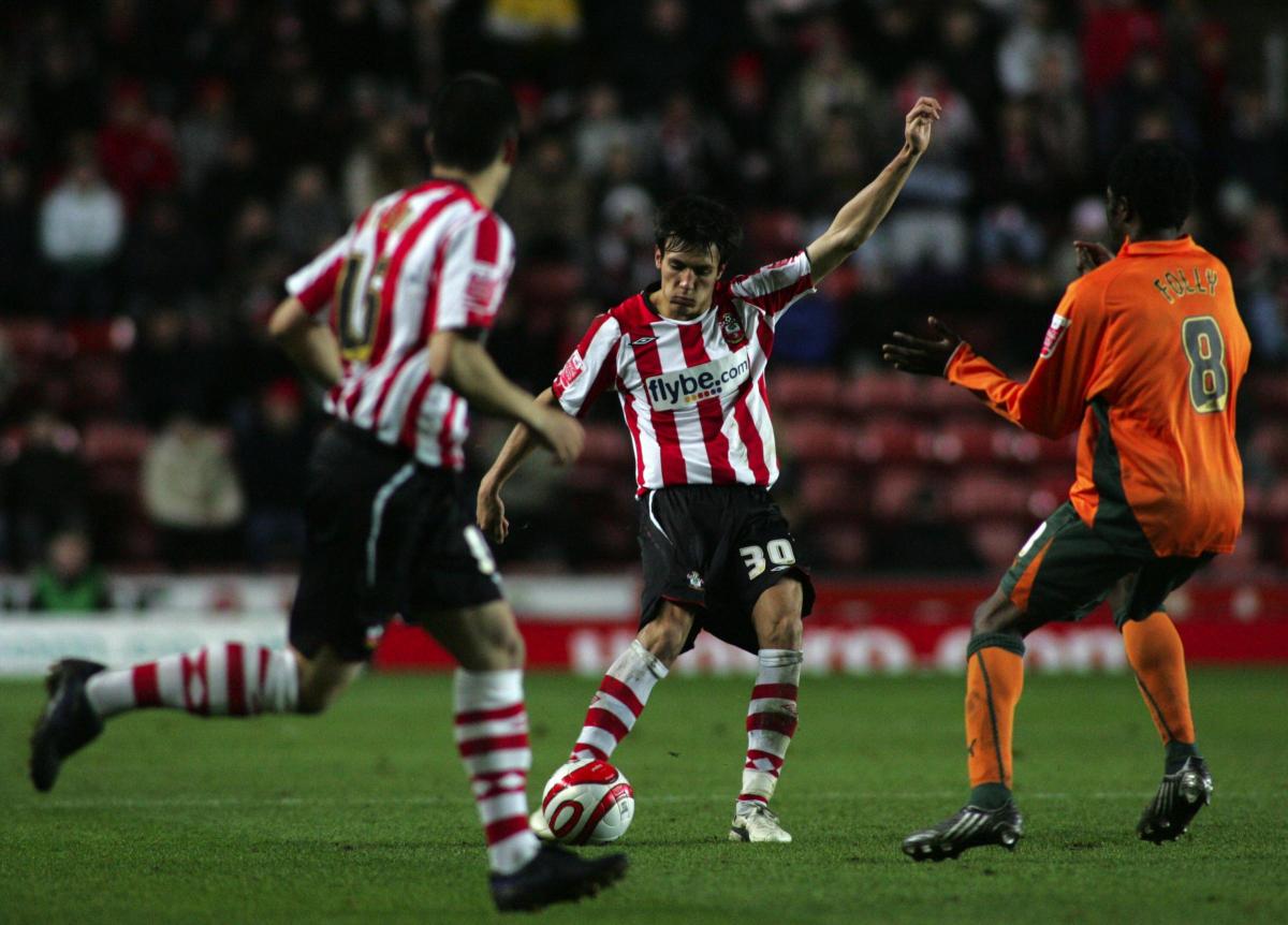 Jack Cork against Plymouth Argyle in 2008.