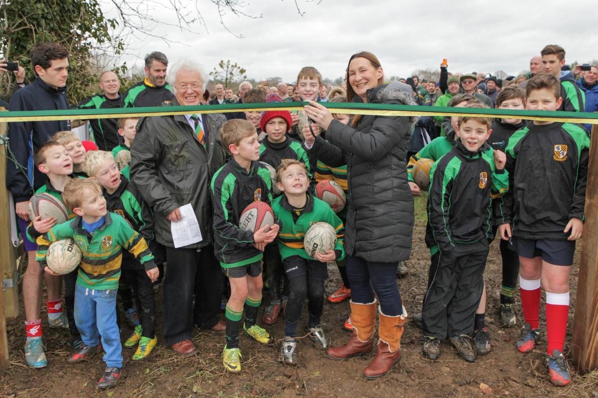 Picture from Alresford Rugby Club's new pitch.