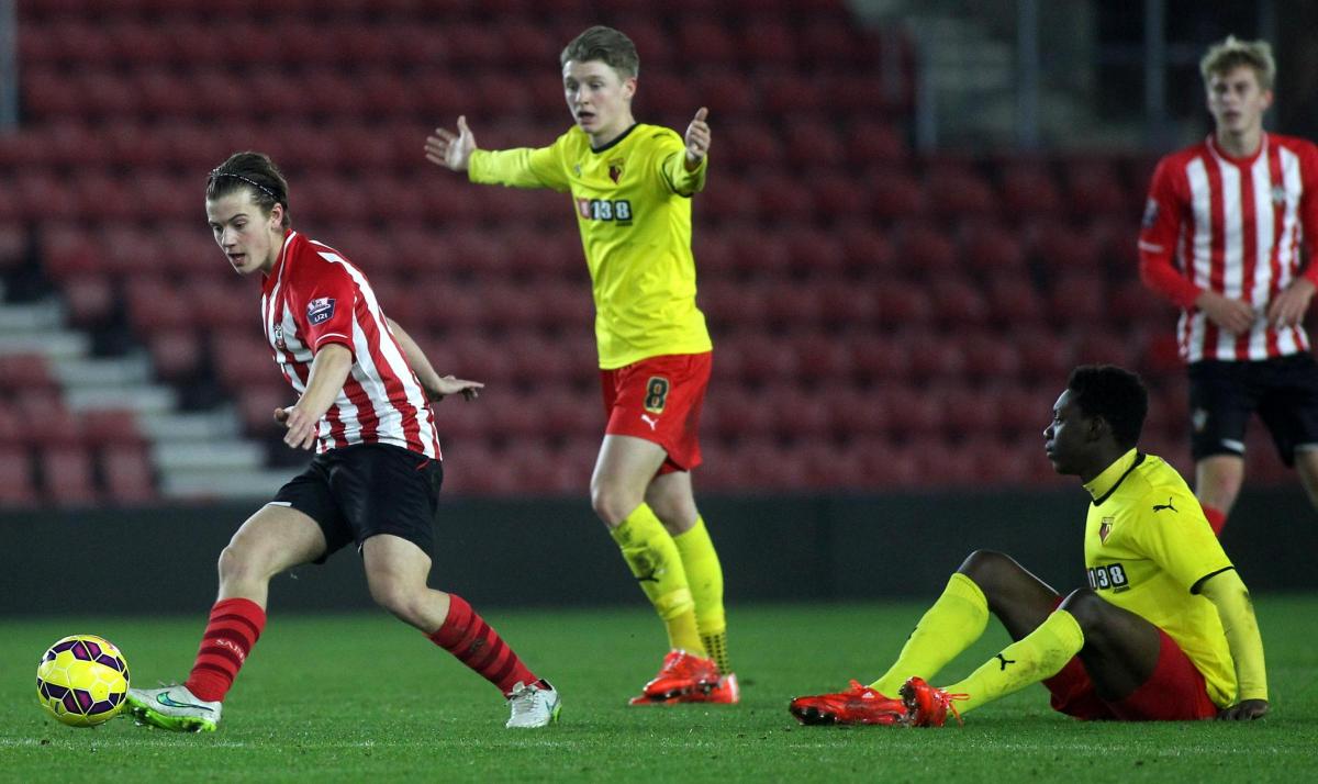 Picture from Saints v Watford U21s. The unauthorised downloading, editing, copying or distribution of this image is strictly prohibited.