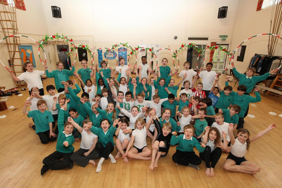 Highfield C of E Primary School. Picture from Rock Challenge 2015.