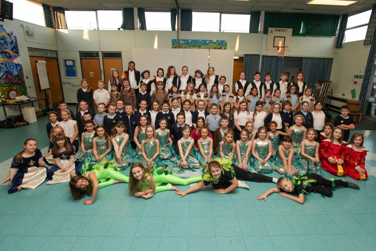 Netley Abbey Junior School. Picture from Rock Challenge 2015.