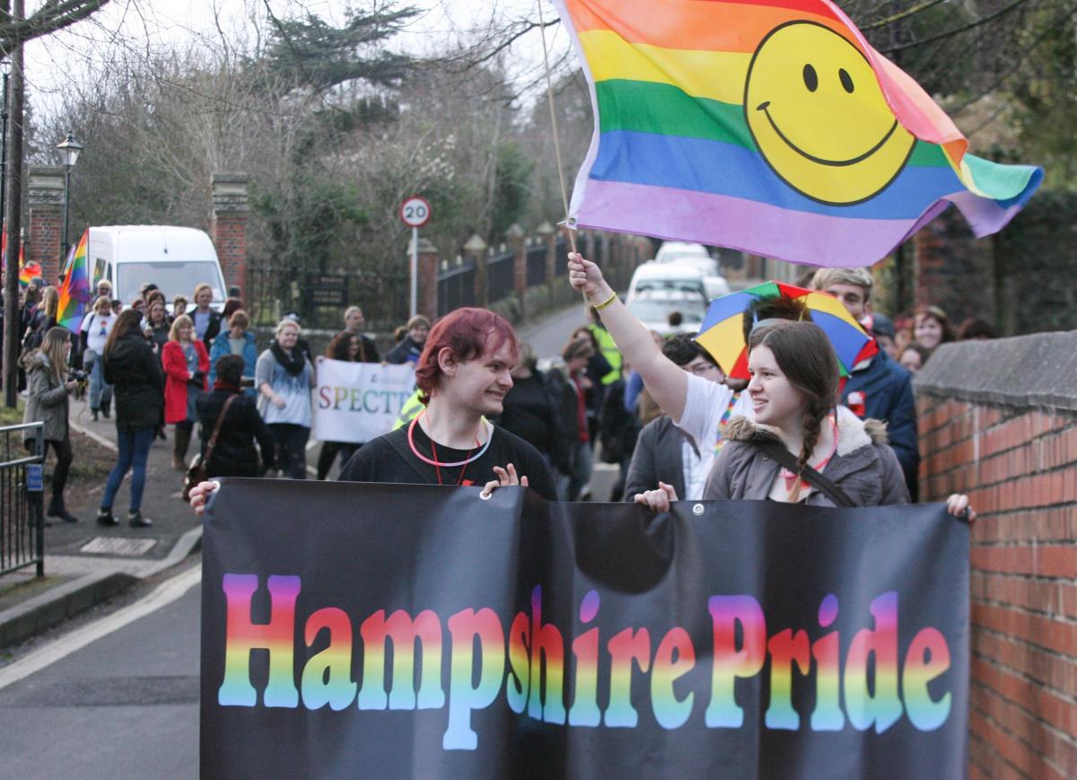 Picture from Hampshire Pride Parade.
