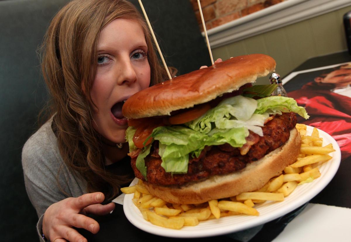 Emma Dalton takes on an eating challenge. Memories of Buzz's Diner in Southampton