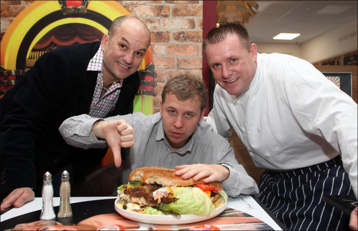 Daily Echo reporter takes part in a Buzz Diner challenge.