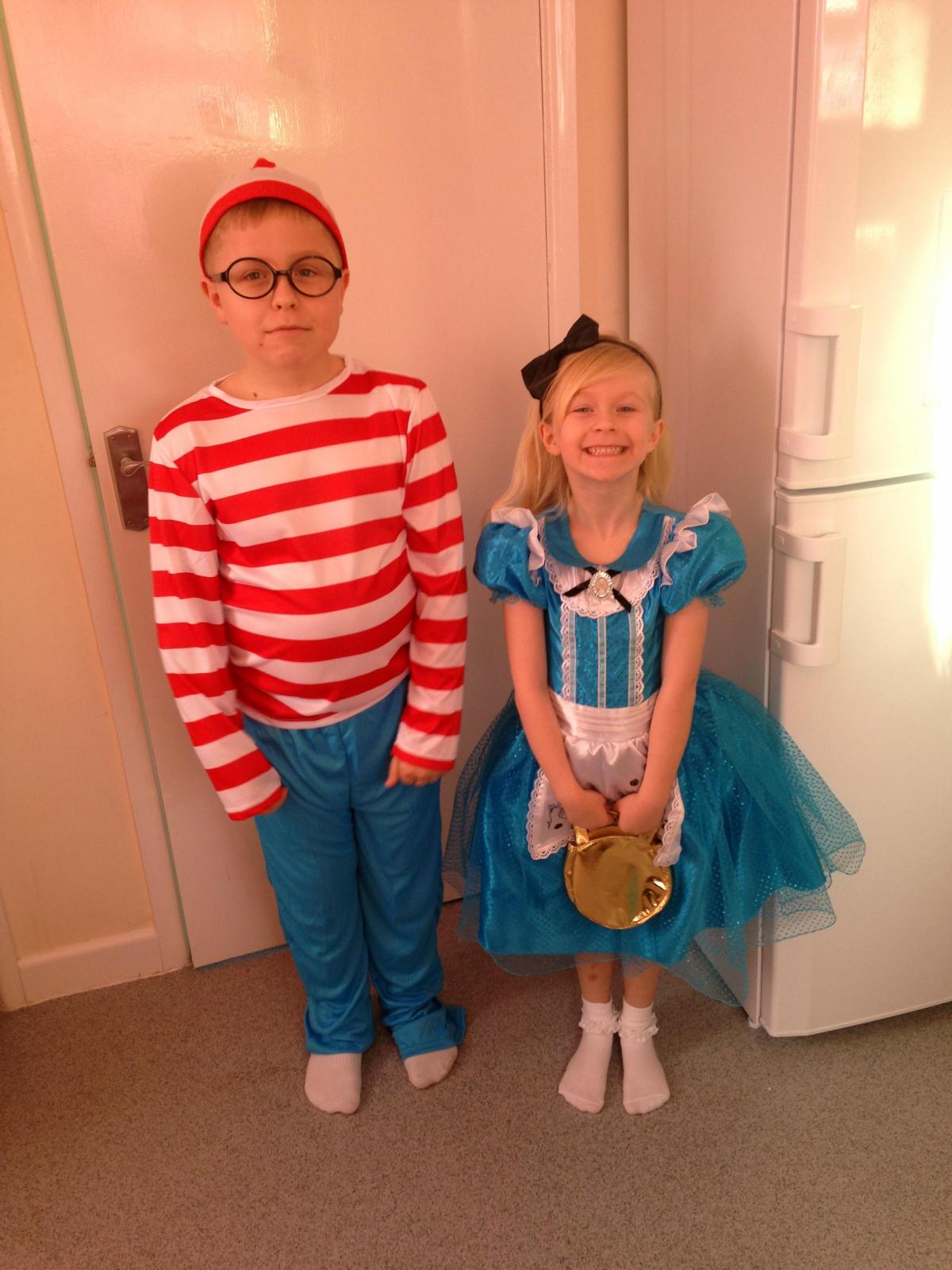 Genevieve Jacobs 6, Westley Jacobs 10 as Alice and Wally