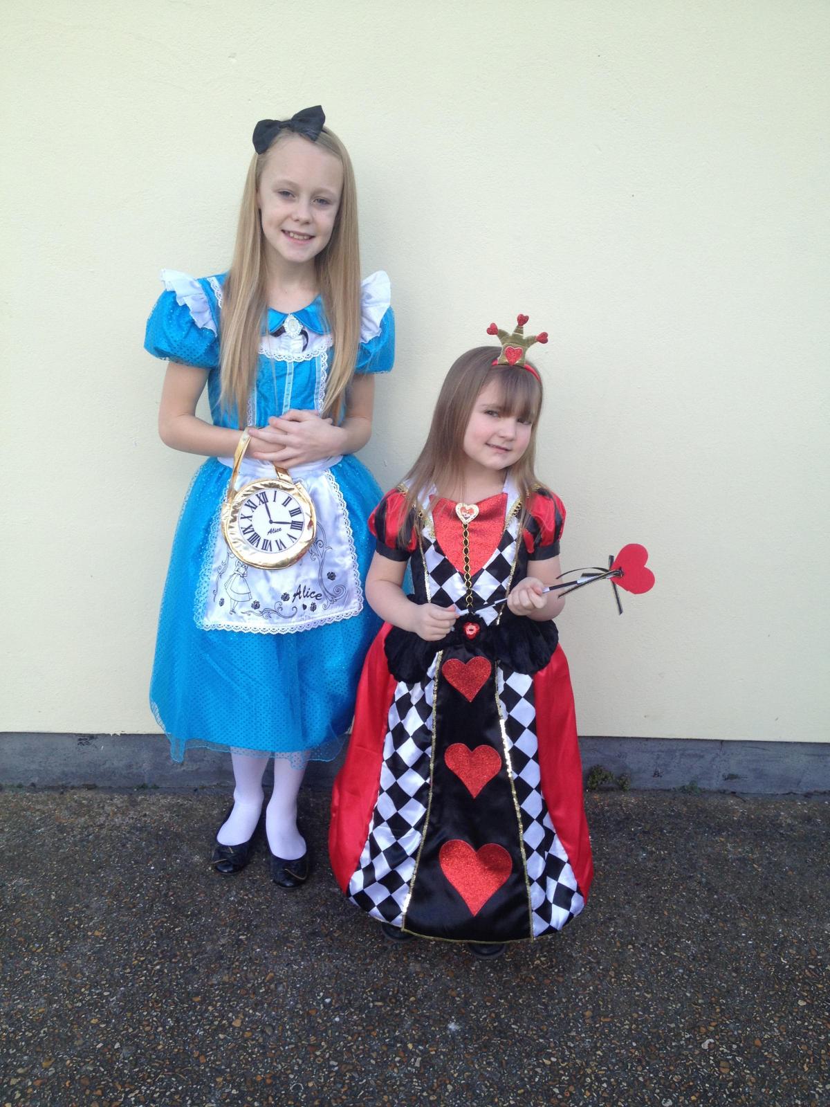 Chloe Andrews as Alice - aged 11

Lucie Marshall as Queen of Hearts - aged 5

Mansbridge Primary School