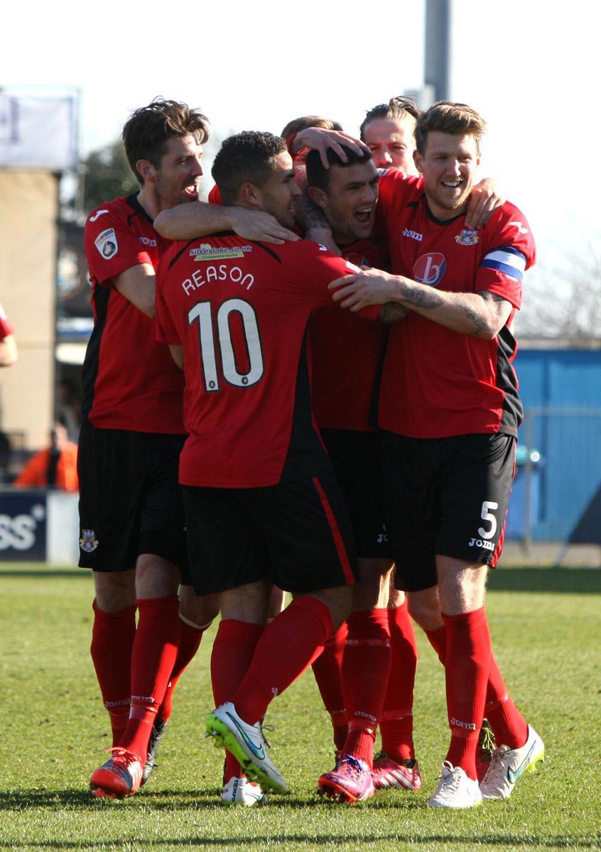 Photos from Eastleigh Football Club's  2-1 victory over Bristol Rovers