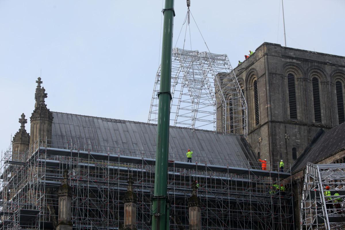 Winchester Cathedral Scaffolding