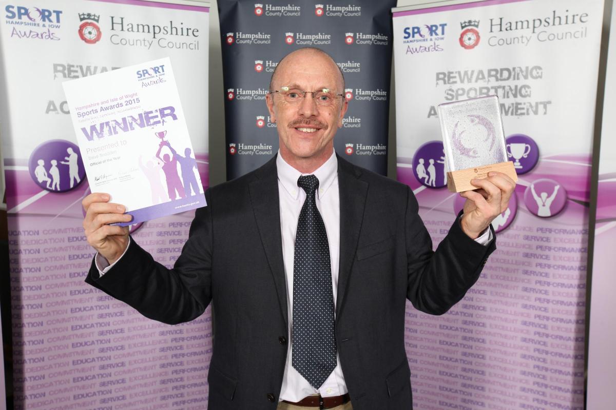 Hampshire and Isle of Wight Sports Awards - Steve Snodden, official of the year.