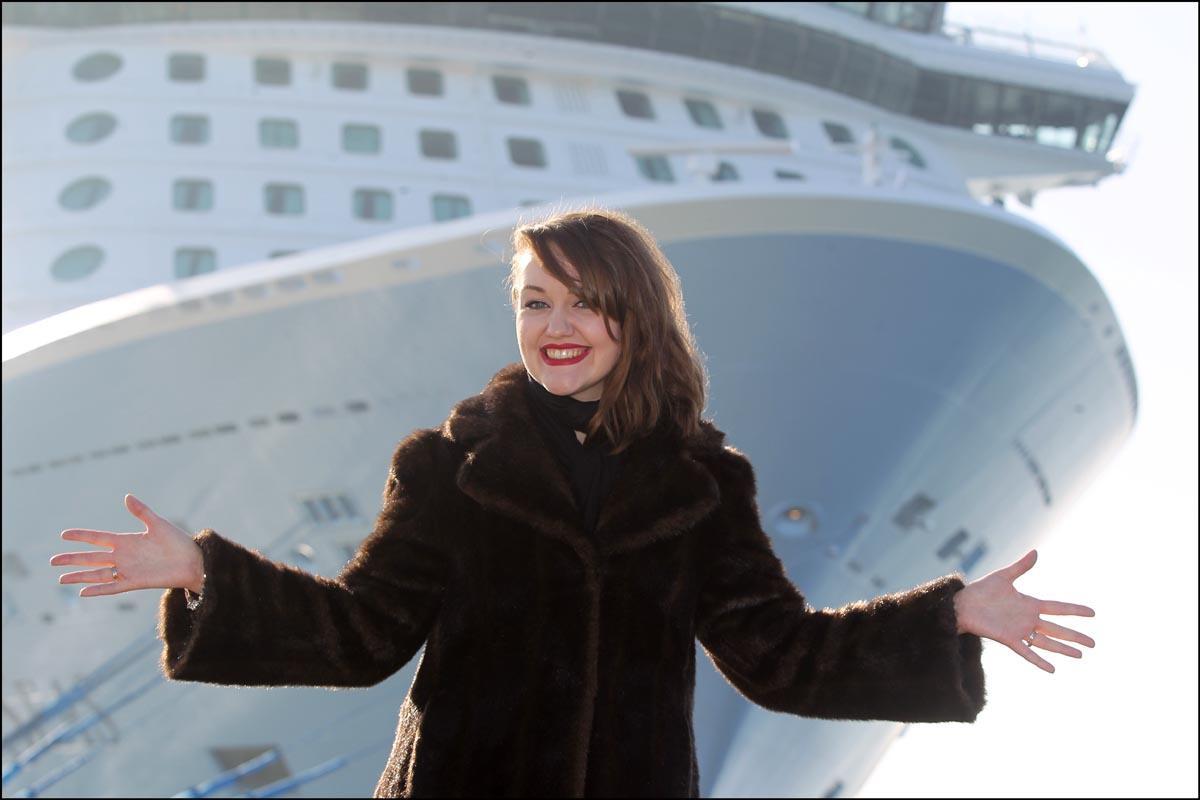 Anthem of the Seas godmother Emma Wilby