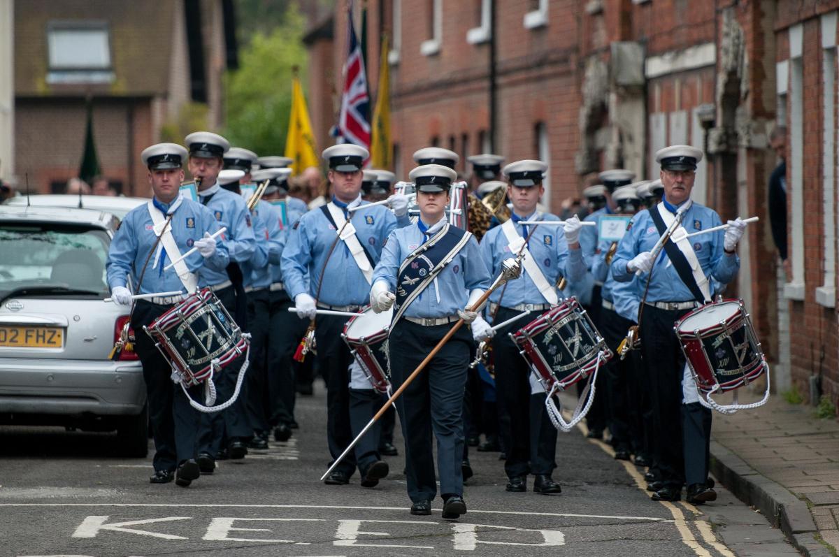 The St George's Day parade in Winchester