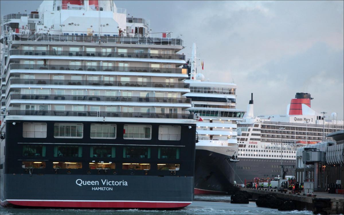 Images from the Three Queens in Southampton for Cunard's 175th anniversary in 2015.