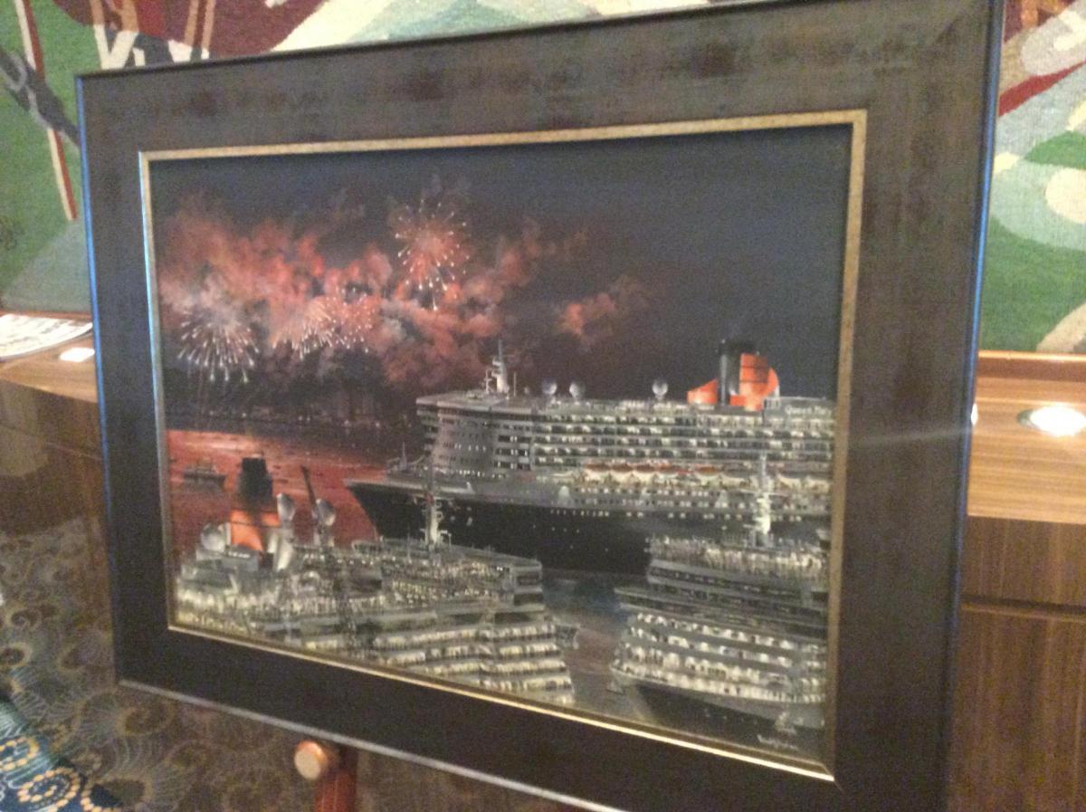A painting of the Three Queens in Southampton in 2012