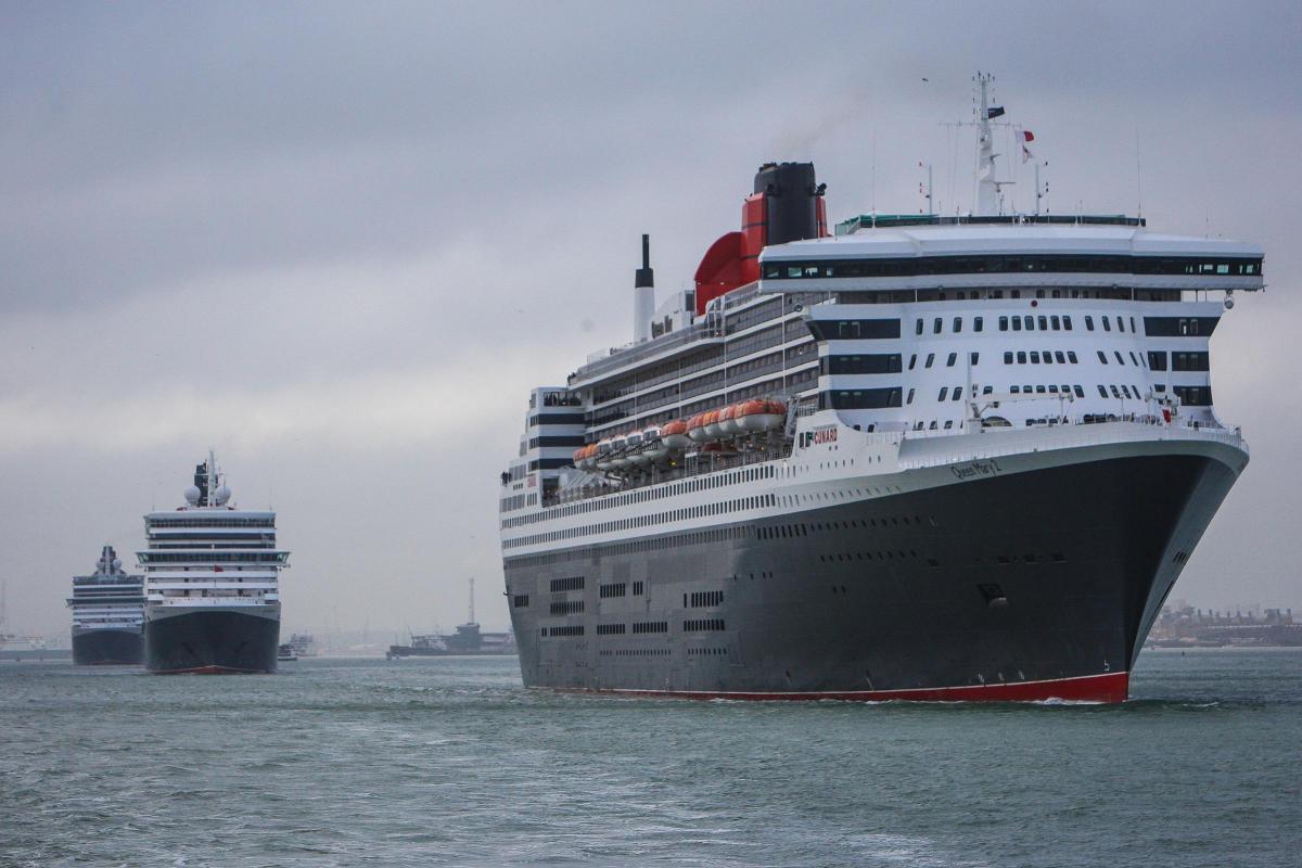 Images from the Three Queens in Southampton for Cunard's 175th anniversary in 2015.