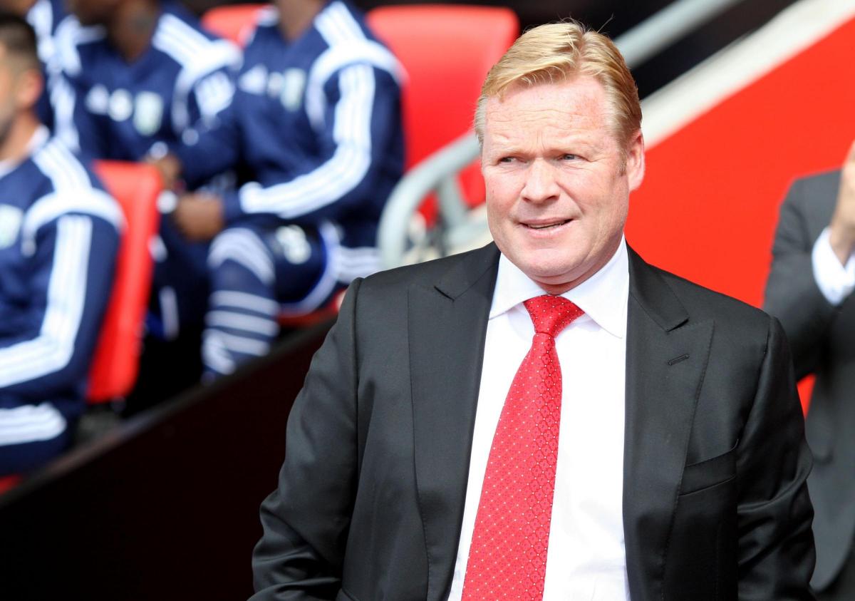 Koeman watches on as Saints open the Premier League season with a 0-0 draw against West Brom.